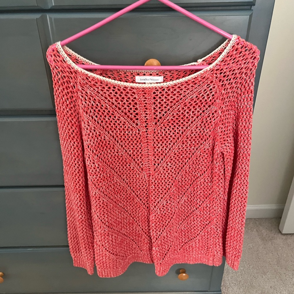 Women’s JohnPaulRichard Coral Knit Sweater
